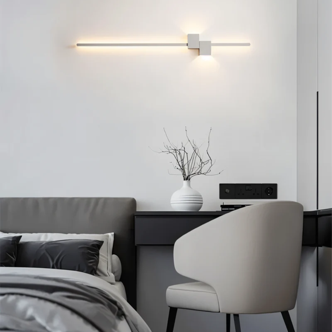 Aluminium Wandlamp met Warm Ledlicht