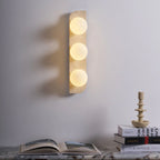 Travertin Wandlamp Met Meerdere Lichtpunten En Moderne Uitstraling