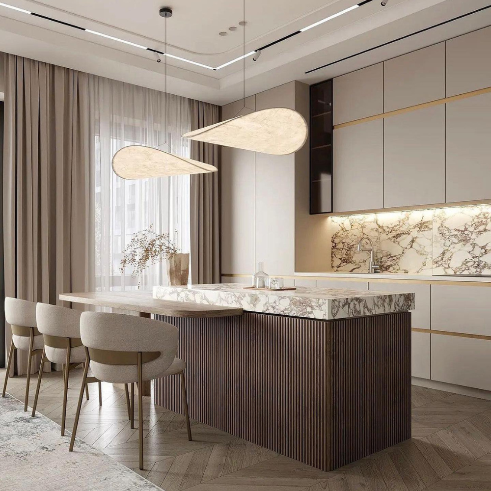Japandi Hanglamp Met Organisch Design Voor Sfeervolle Verlichting