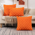 Kussenhoes Met Zachte 3D‑Textuur En Luxe Pluche Structuur