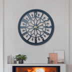 Metalen Wandklok met Stil Mechanisme