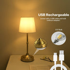 Draadloze tafellamp met touchbediening en USB-oplaadbare accu