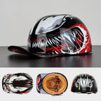 Cap‑Stijl Motorhelm met Sterke ABS‑Constructie en Veiligheidscertificering
