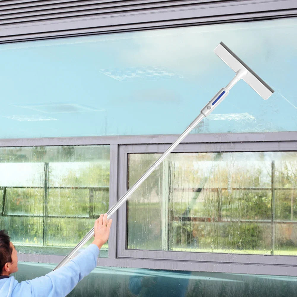 Dubbelzijdige Ruitenreiniger met Telescopische Steel voor Streeploze Glasreiniging