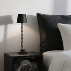 Oplaadbare tafellamp met kettingvorm en dimbare touchbediening