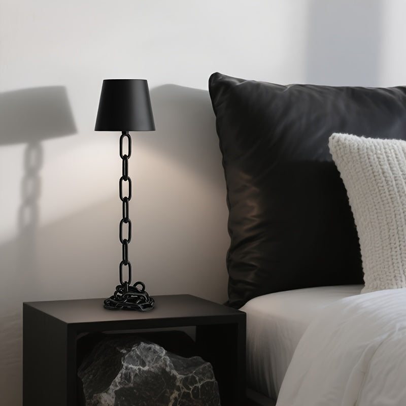 Oplaadbare tafellamp met kettingvorm en dimbare touchbediening
