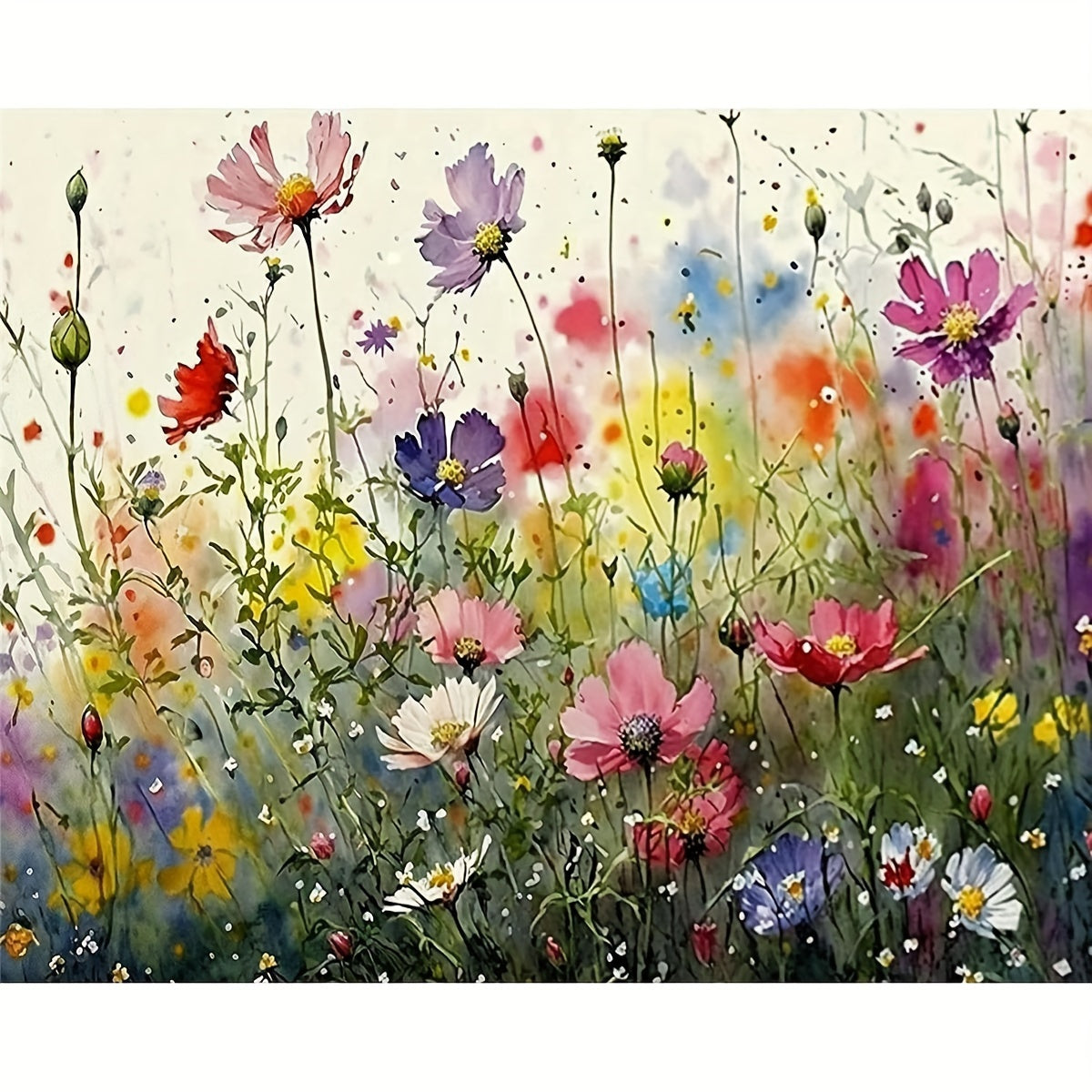 Schilderen op Nummer Bloemen Canvas voor Beginners