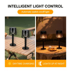 Solar Tafellampen Set van 2 met Opengewerkt Design voor Tuin en Terras