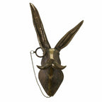 Decoratieve Dierenkop Wandobject van Hars met Expressief Ontwerp