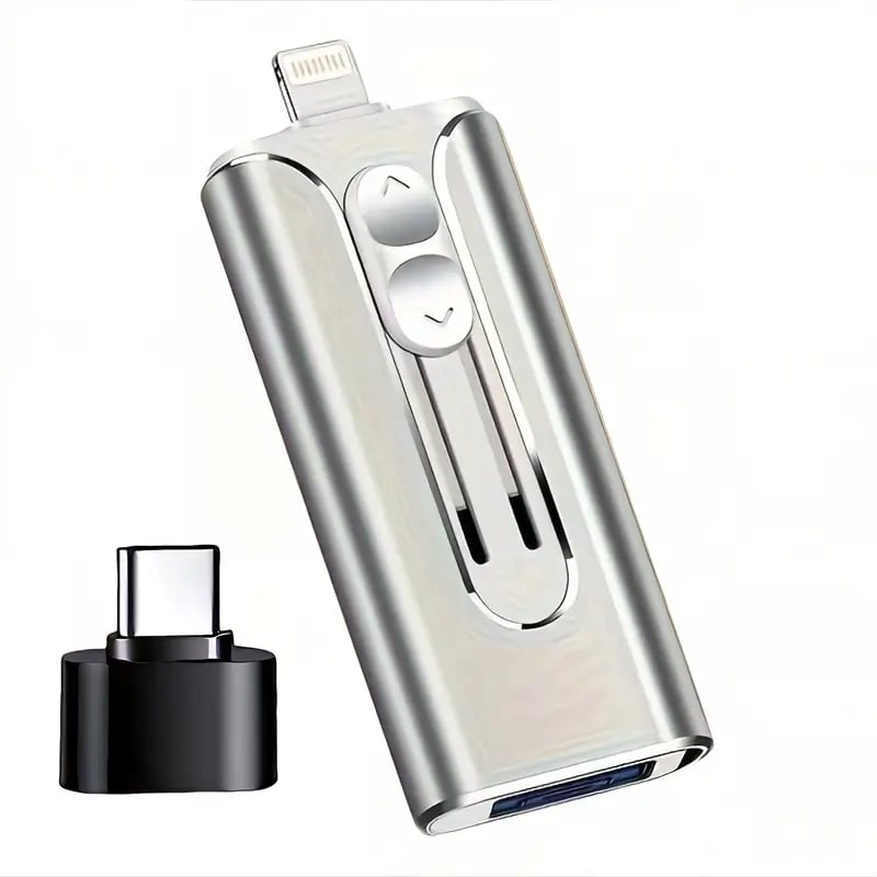 4-in-1 USB-Stick met Lightning USB-C Micro USB en USB-A