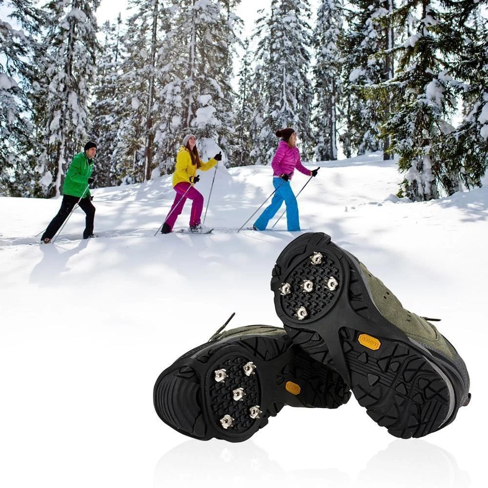 Schoen Spikes Voor IJs En Sneeuw Met Elastische Pasvorm En Stalen Grip