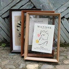 Fotolijst Met Zwevend Acrylontwerp En Massief Houten Frame