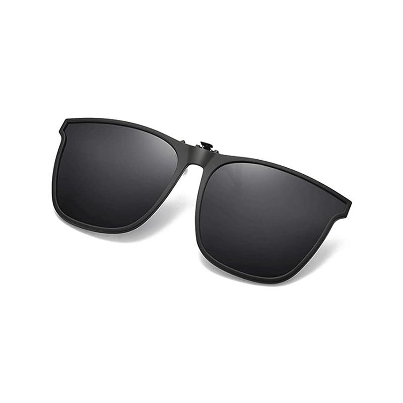 Opvouwbare Clip-On Gepolariseerde Zonnebril voor Brildragers met UV400 Bescherming