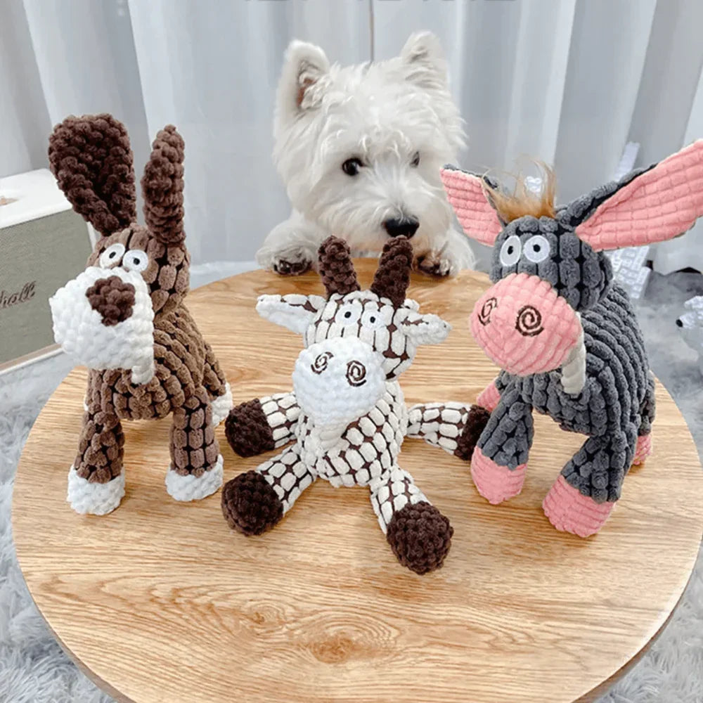 Duurzaam Hondenspeelgoed Met Dierenontwerp Voor Interactief Speelplezier
