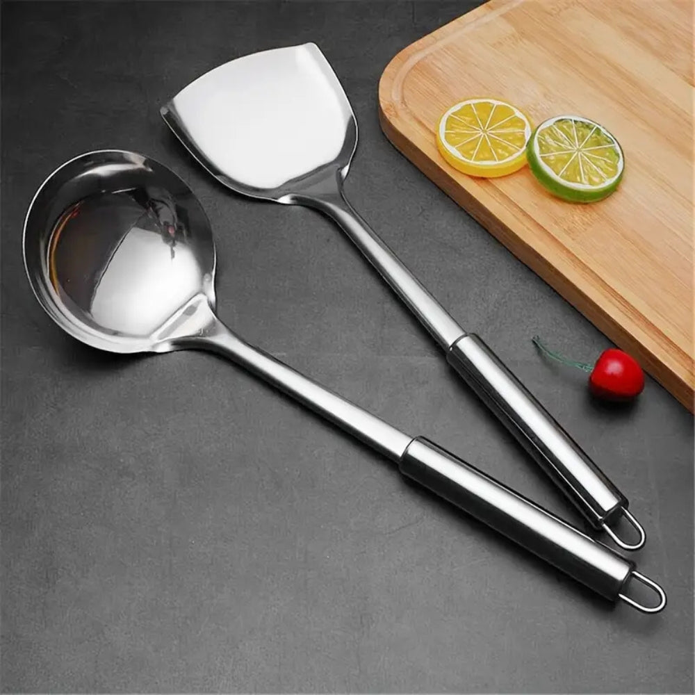 RVS Keukengerei Set Met Ergonomische Handgrepen Voor Dagelijks Kookgemak
