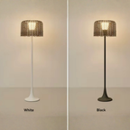 Buitenlamp met Gevlochten Kap en Warme Weerbestendige LED‑Sfeerverlichting