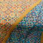 Katoenen Sprei met Bloemenmotief en Meerlaagse Gaasstructuur