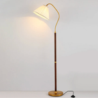 Japanse Vloerlamp met Houten Basis en Zachte Warme Sfeerverlichting