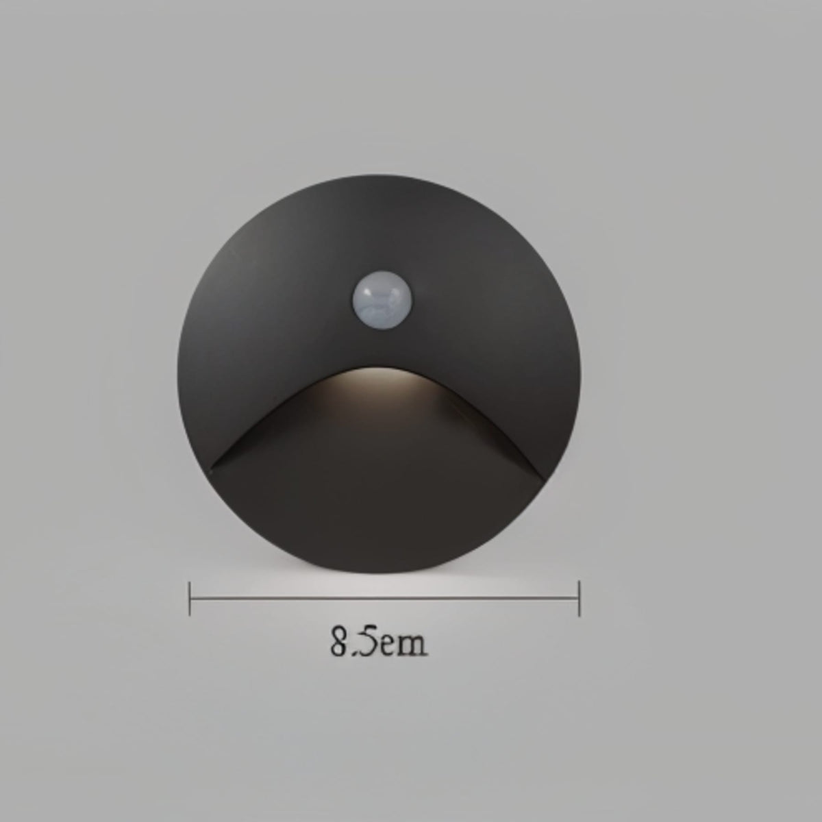 Wandlamp Met Mat Metalen Behuizing En Optionele Sensor Voor Strakke Halverlichting