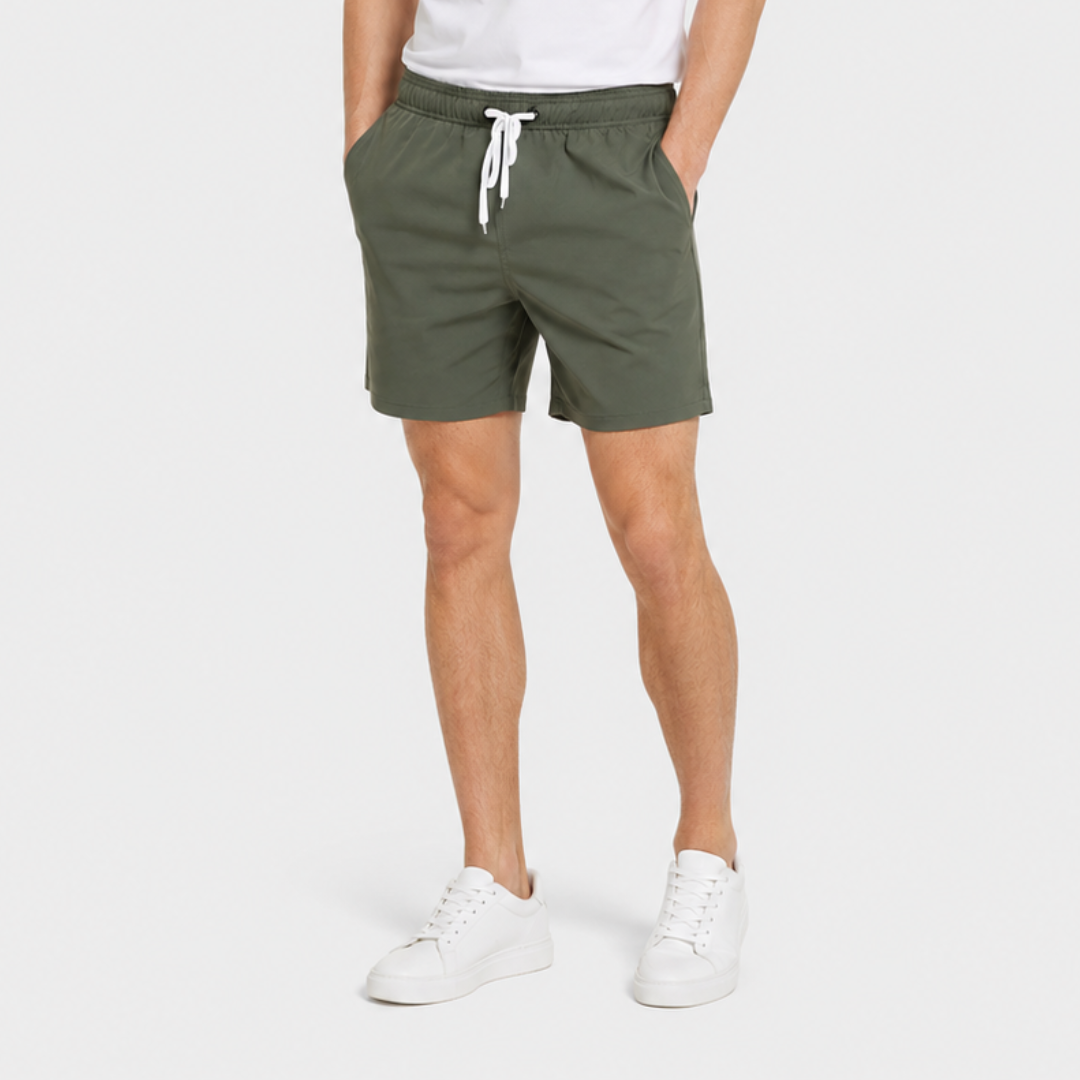 Heren Beachshort met Sneldrogende Stof en Verstelbaar Trekkoord