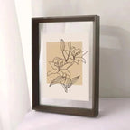 Fotolijst Met Zwevend Acrylontwerp En Massief Houten Frame