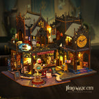 3D Houten Puzzelhuis Met LED Verlichting Voor Creatief Bouwplezier