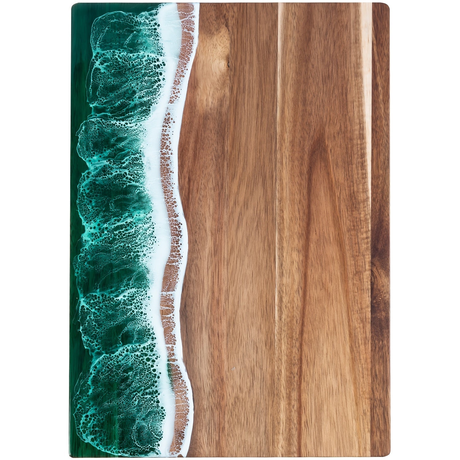 Houten Snij‑ en Serveerplank met Resinaccent