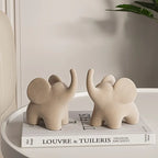 Decoratief Olifantenbeeldje met Fluweelzachte Afwerking van Resin