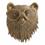 Decoratieve Dierenkop Wandobject van Hars met Expressief Ontwerp