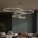 Ringhanglamp met LED‑Lichtverdeling en Verstelbare Ophanging