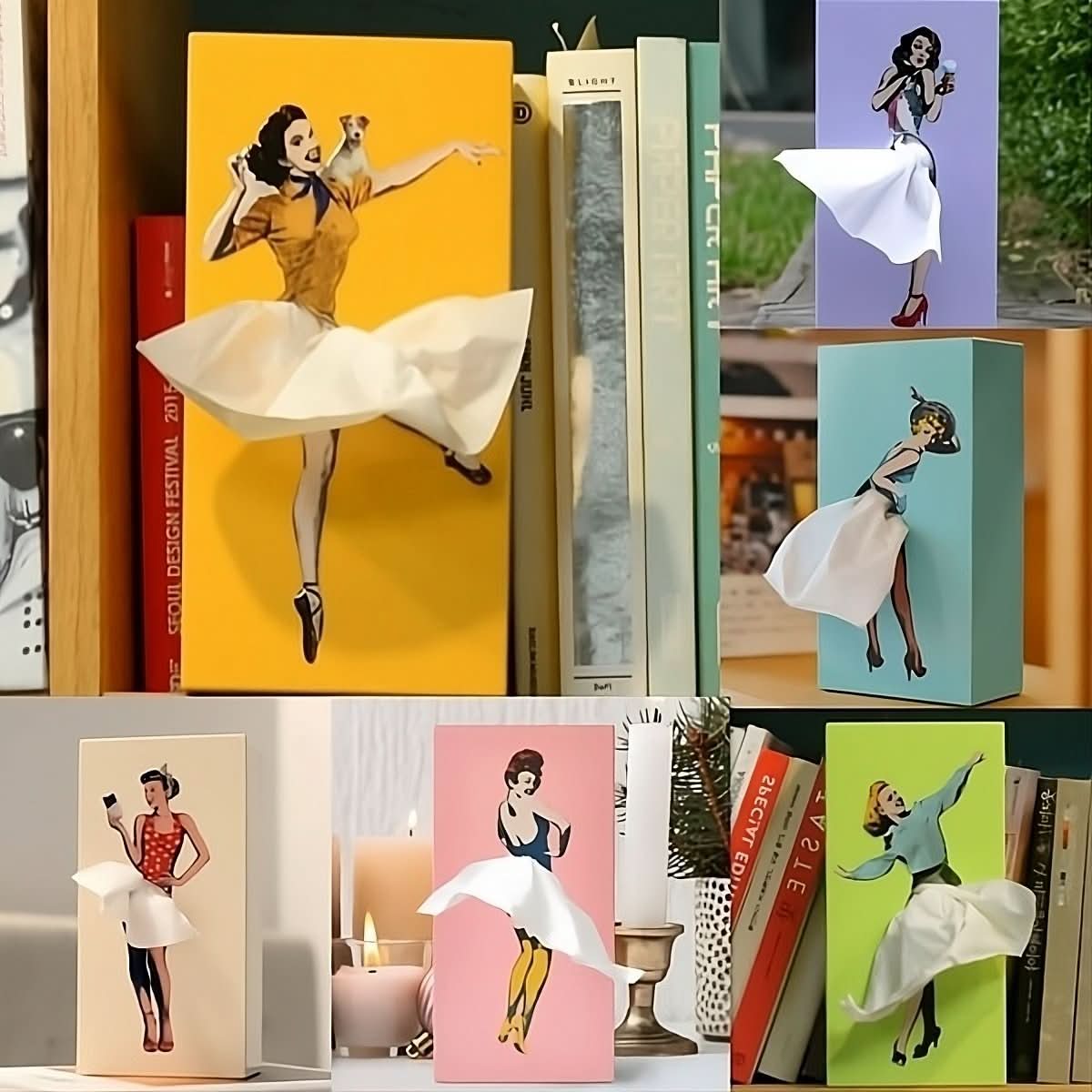Decoratieve Tissuedoos van Kunststof met Creatief Ontwerp voor Woonruimte
