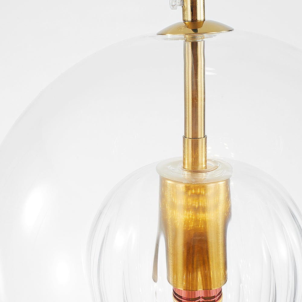 Hanglamp Met Glazen Bolkap In Transparant Of Amber