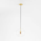 Hanglamp Met Glazen Bolkap In Transparant Of Amber