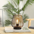 Draadloze Tafellamp met Warm LED‑Licht en Oplaadbare Metalen Constructie