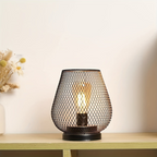 Draadloze Tafellamp met Warm LED‑Licht en Oplaadbare Metalen Constructie