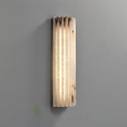 Alabaster Wandlamp Met Metalen Behuizing En Geïntegreerde LED