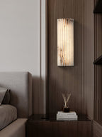 Alabaster Wandlamp Met Metalen Behuizing En Geïntegreerde LED
