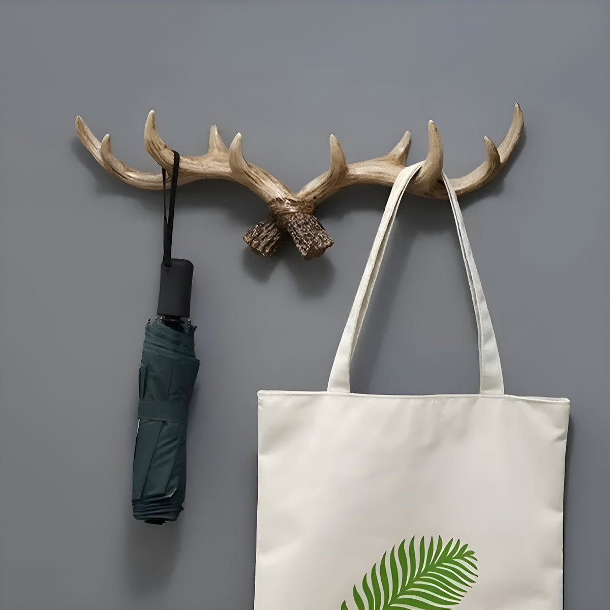Vintage Wandhaak Met Gewei Ontwerp