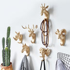 Decoratieve Wandhaak Met Natuurlijke Dierlijke Vorm En Stevige Constructie