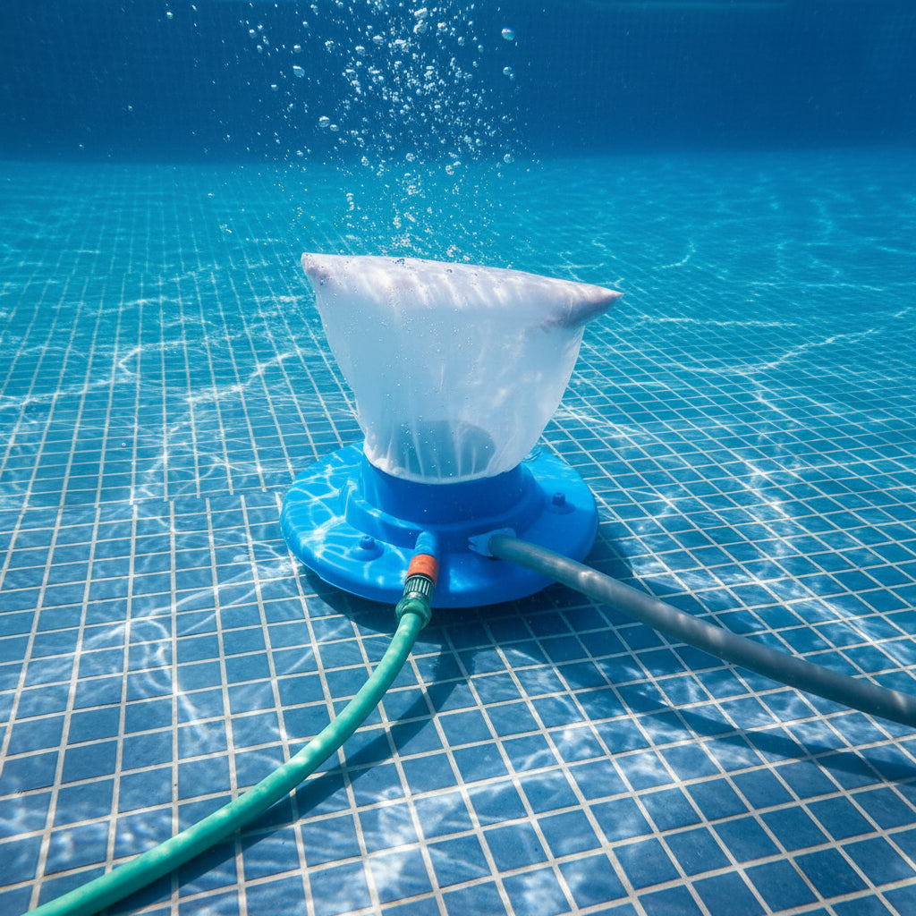 Chemievrije Poolreiniger met Sterke Zuigkracht en Herbruikbare Filter