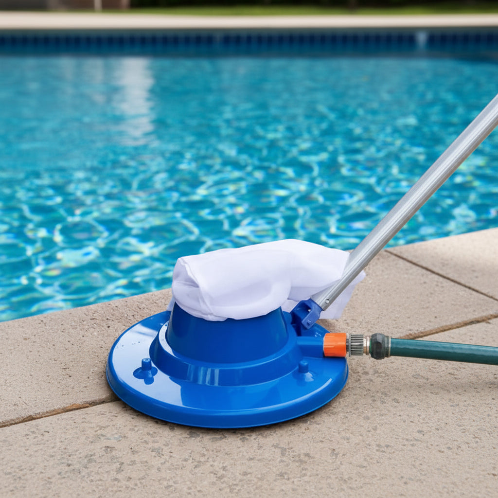 Chemievrije Poolreiniger met Sterke Zuigkracht en Herbruikbare Filter