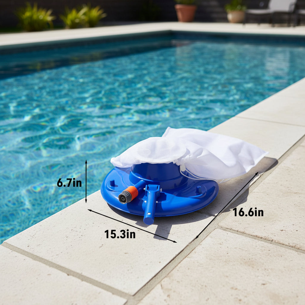 Chemievrije Poolreiniger met Sterke Zuigkracht en Herbruikbare Filter