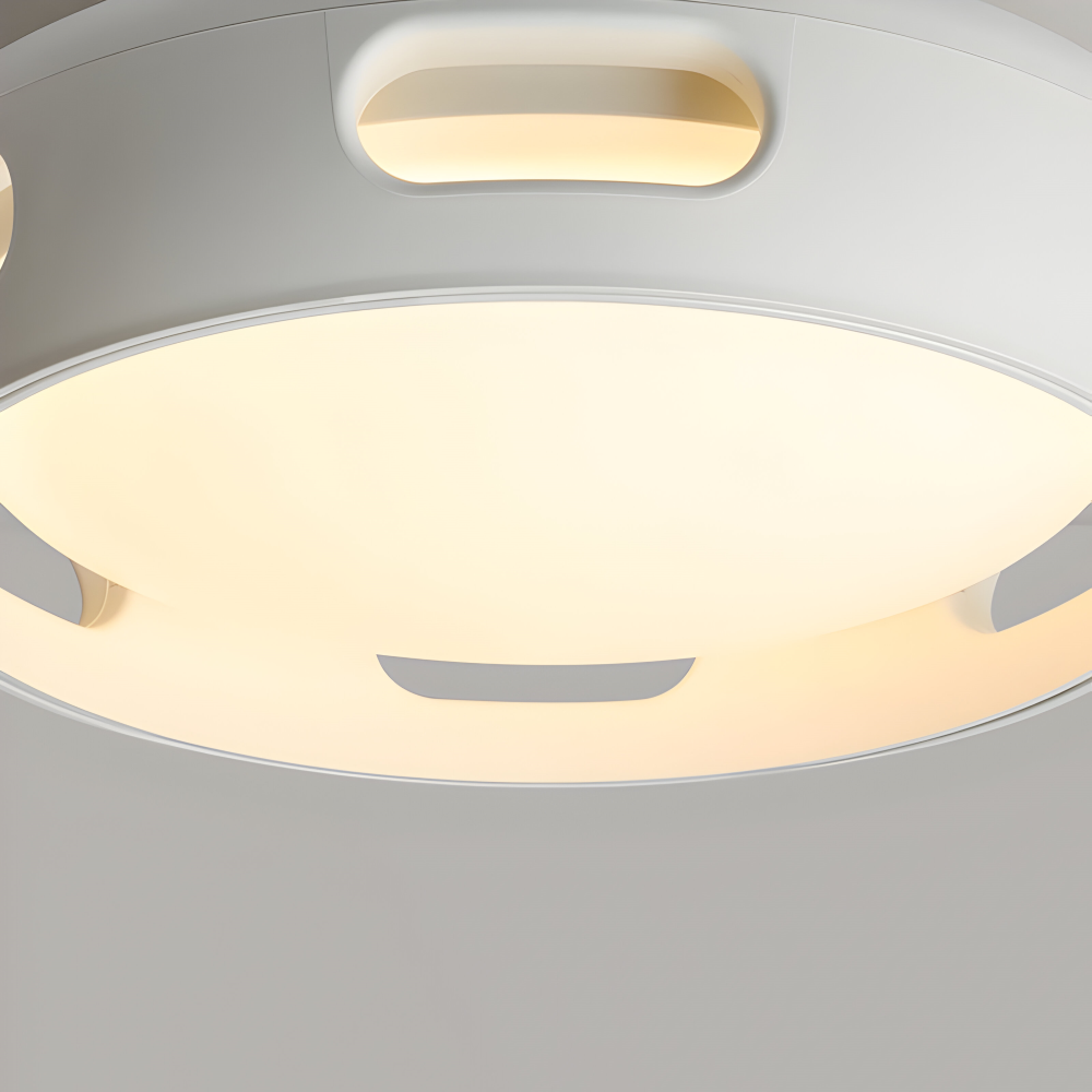Bladloze LED Plafondventilator met Dimbare Verlichting en Afstandsbediening