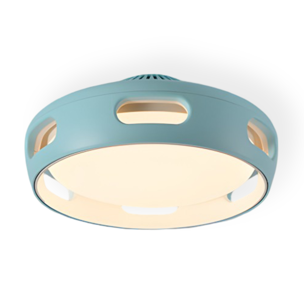 Bladloze LED Plafondventilator met Dimbare Verlichting en Afstandsbediening