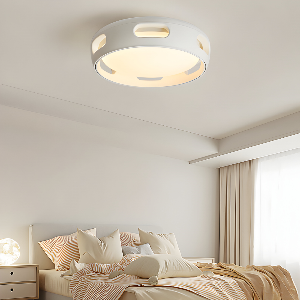 Bladloze LED Plafondventilator met Dimbare Verlichting en Afstandsbediening