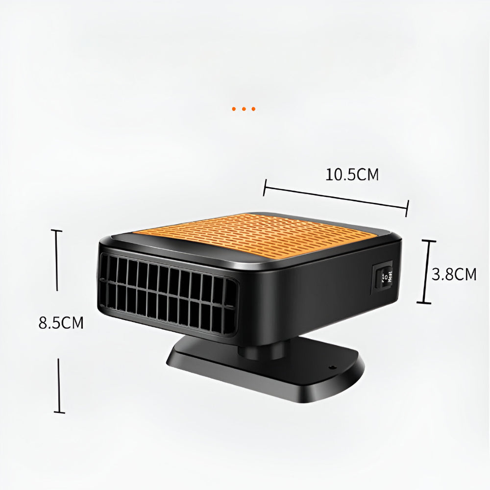 Auto Verwarmingsventilator met Snel Ontwasemend Warmtelucht en 360° Luchtstroom