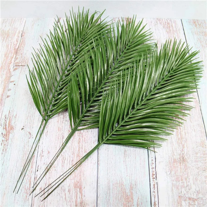 Kunstpalmbladeren Set Voor Tropische Decoratie En Duurzame Groene Accenten