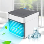 Draagbare Mini Airconditioner met 3‑in‑1 Koeling, Luchtzuivering en LED Sfeerlicht
