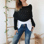 Gebreide Schoudersjaal Met Mouwen Voor Comfort En Tijdloze Stijl