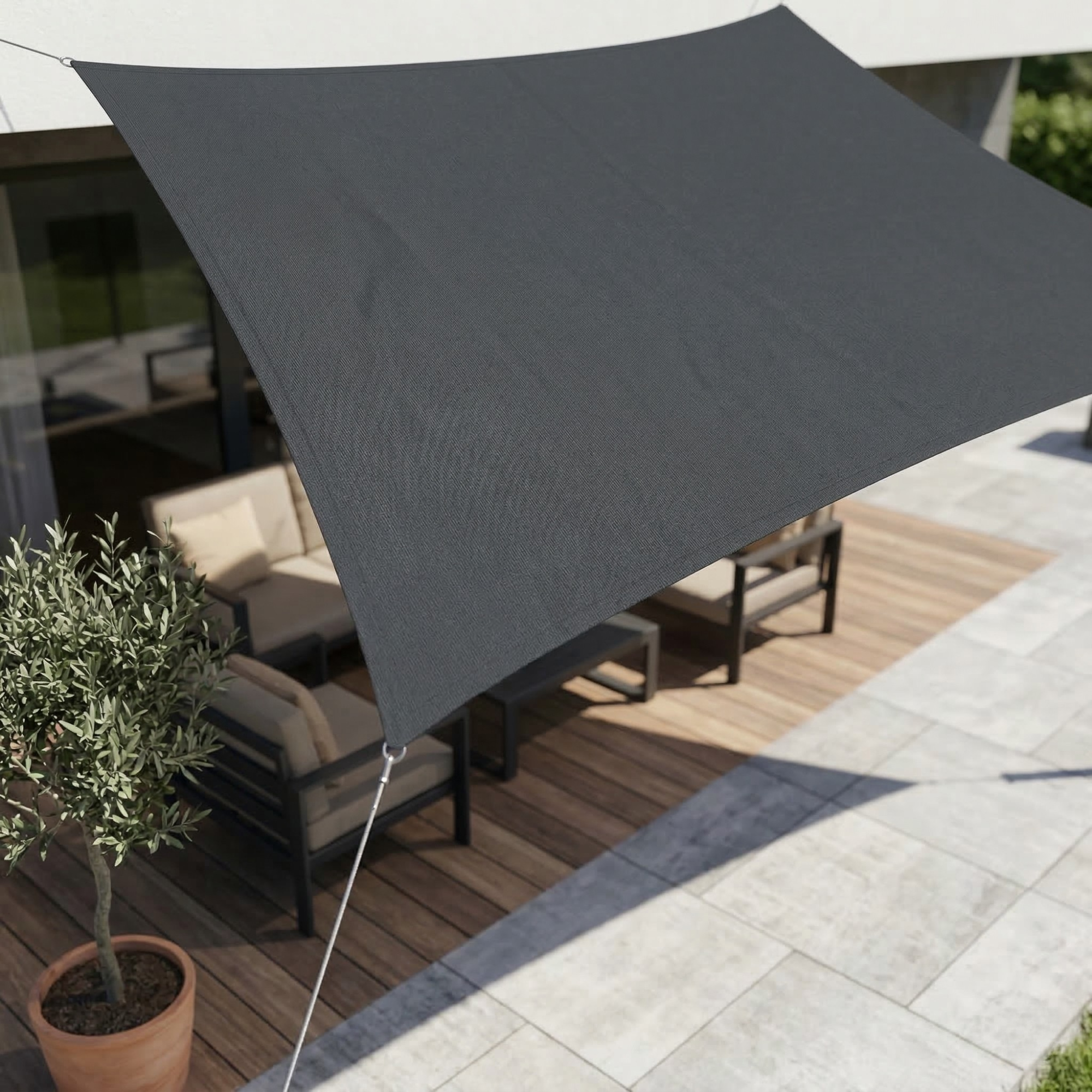 Waterdicht Schaduwdoek met UV-Bescherming voor Tuin, Terras en Balkon